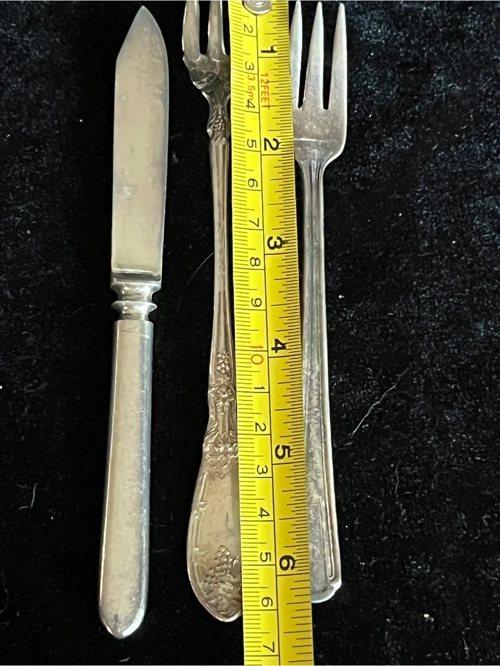Lot of 22 Vintage Silver Plated Silverware Cheese Fruit Knives, appetizer Forks